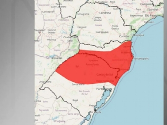 Alerta vermelho: Inmet classifica como grande perigo chance de tempestade em RS e SC