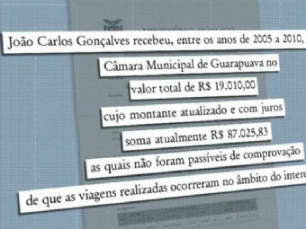 Justia bloqueia bens do presidente da Cmara de Guarapuava aps denncia de recebimento irregular de dirias