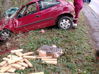 Motorista perde a vida em acidente e polcia apreende 135 kg de Maconha
