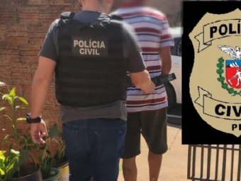 Polcia Civil prende autor de homicdio na PR-574 entre o distrito da Penha e a cidade de Cafelndia