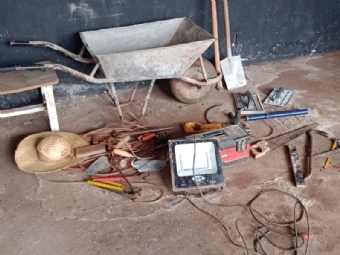 Polcia Militar recupera ferramentas furtadas em Campina da Lagoa