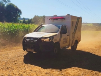 Corpo com marcas de tiros  encontrado prximo ao Cemitrio da Tormenta, em rea rural de Cascavel
