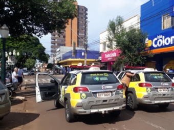 Polcia Militar age rpido, frustra assalto e prende dupla em Campo Mouro