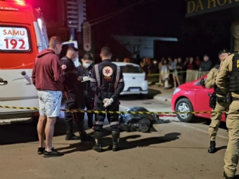 Homem � morto a tiros no centro de Campo Mour�o; crime foi o oitavo homic�dio do ano