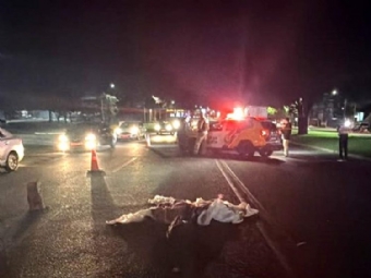 Homem morre ap�s ser atingido por caminh�o em Marialva