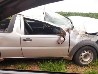 Jovem fica ferida em acidente prximo a Boa Esperana