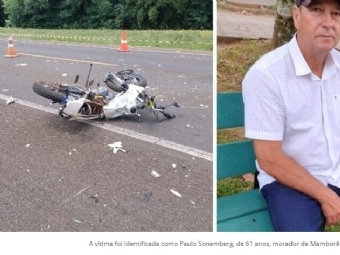 Trag�dia na BR-369: motociclista de Mambor� morre ap�s colis�o violenta com caminhonete e motorhome