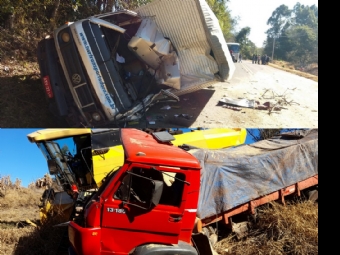 Um grave acidente foi registrado na tarde desta quarta-feira (28) na PR-239 em Campina da Lagoa