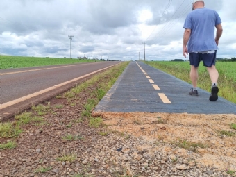 Obra de pista de caminhada paralisada vira alvo de investigao do Ministrio Pblico em Campina da Lagoa