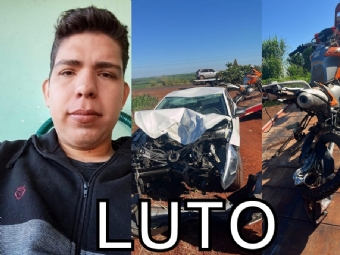 Jovem de Campina da Lagoa morre em grave acidente entre carro e moto na BR-369, em Ubirat�