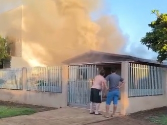 Violncia domstica termina em princpio de incndio em Campina da Lagoa