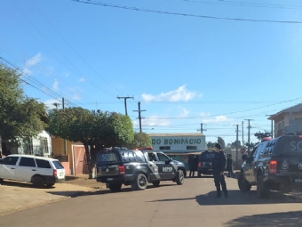 Cmera de segurana registra fuga de presos da cadeia de Campina da Lagoa