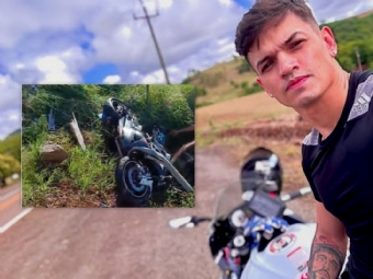 Motociclista morre em acidente na PR-239, na entrada para o Rancho Ana Beatriz, na gua do Canavial