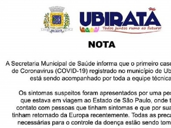 Com caso suspeito de Coronavrus, Ubirat cancela megaevento esportivo