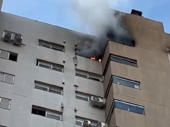 Tragdia em Cascavel: vtimas do incndio em edifcio seguem em estado grave; bombeiro tambm est internado